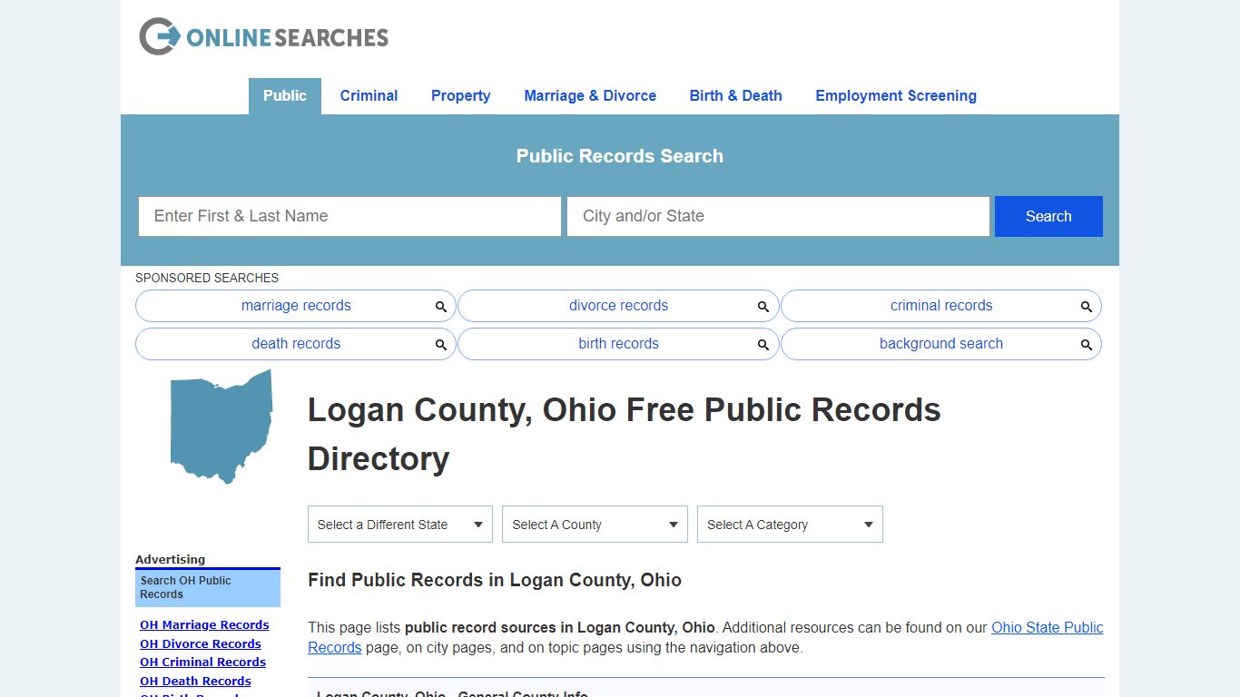 Logan County, Ohio Public Records Directory